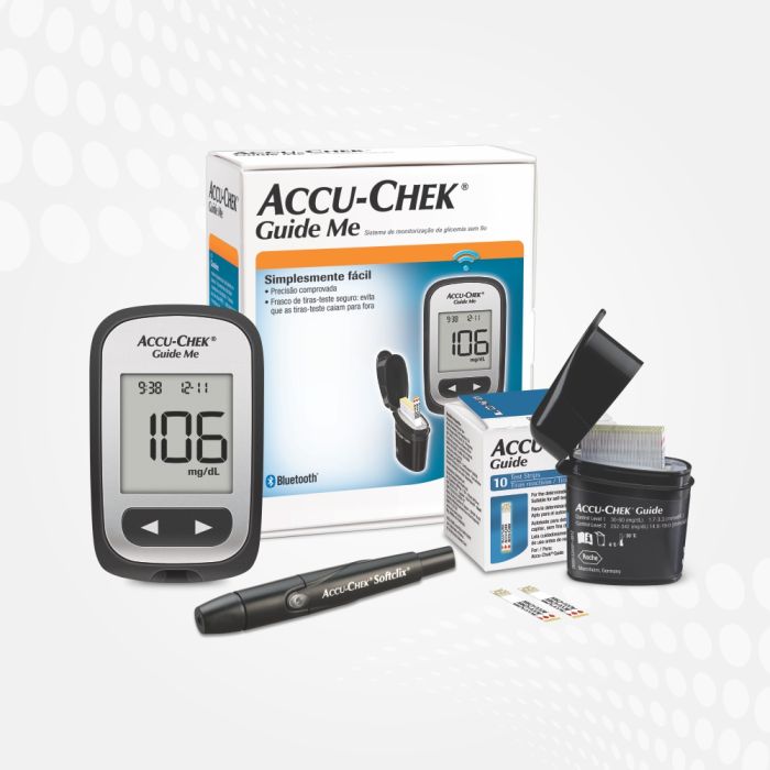 ACCU-CHEK Guide Me 10 ct Kit mg/dL SC - NOVO