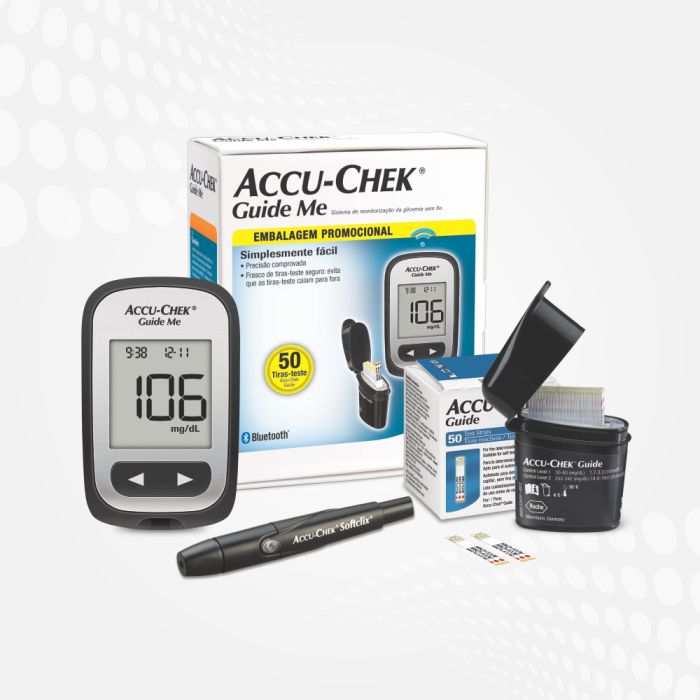 ACCU-CHEK Guide Me 50 ct Kit mg/dL SC - NOVO