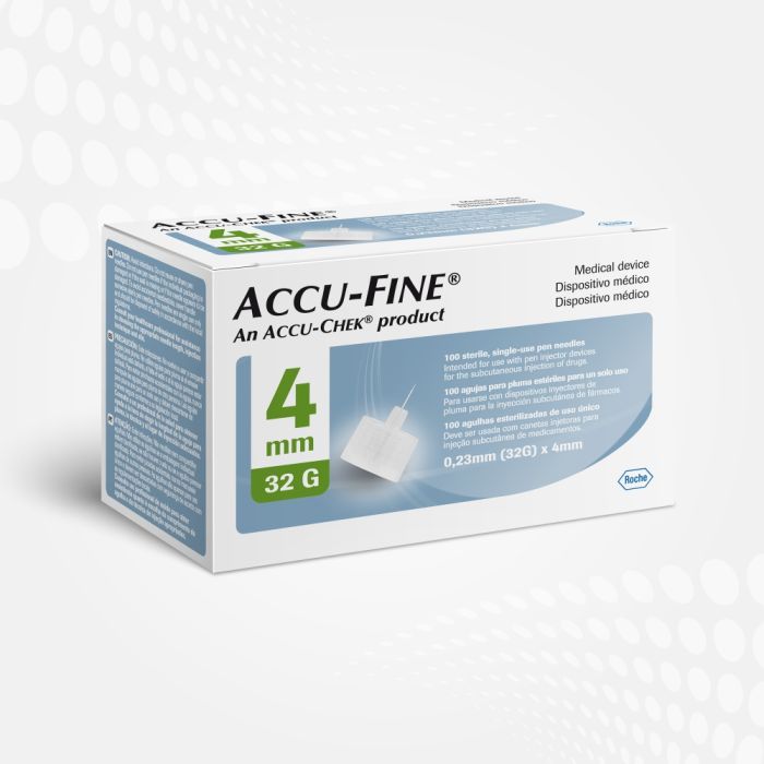 Agulha Accu-fine para caneta de insulina