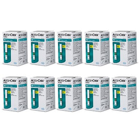 Tiras Accu Chek Active - Kit Com 10 Caixas (500 Tiras)